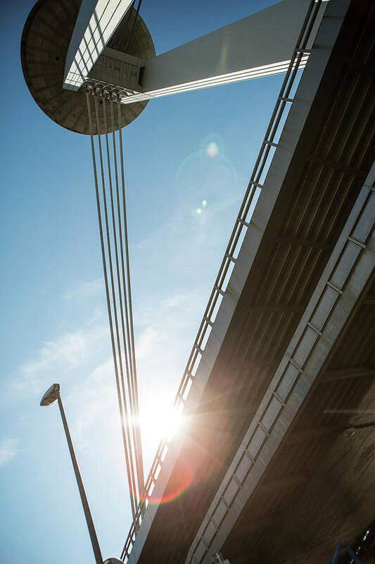 Scenics Art Print featuring the photograph Ufo Bridge, Bratislava, Slovakia by Tim E White