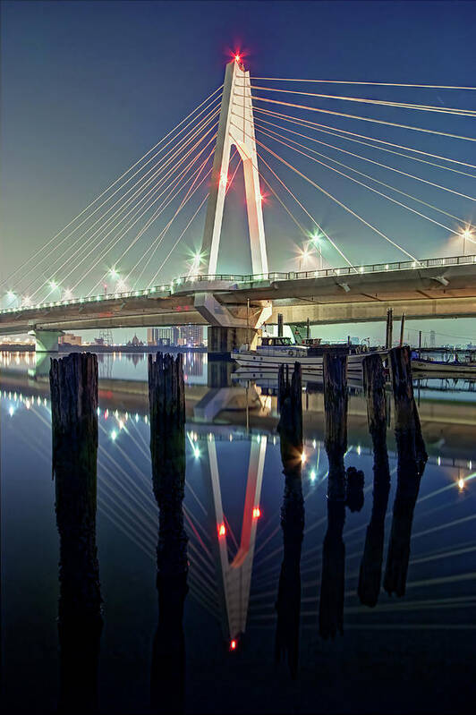 Built Structure Art Print featuring the photograph Upside-down Bridge by Uemii