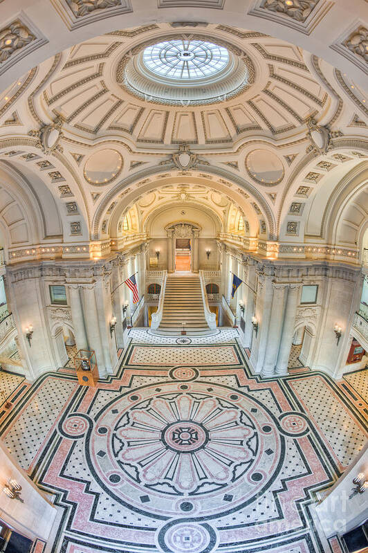 Clarence Holmes Art Print featuring the photograph US Naval Academy Bancroft Hall III by Clarence Holmes Clarence Holmes Art Print featuring the photograph US Naval Academy Bancroft Hall III by Clarence Holmes