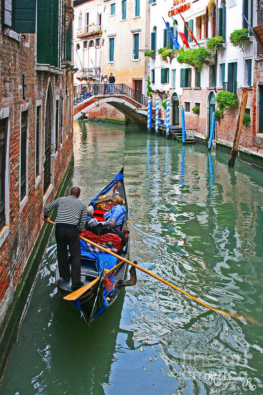 Canal Art Print featuring the photograph Venetian Canal by Mariarosa Rockefeller