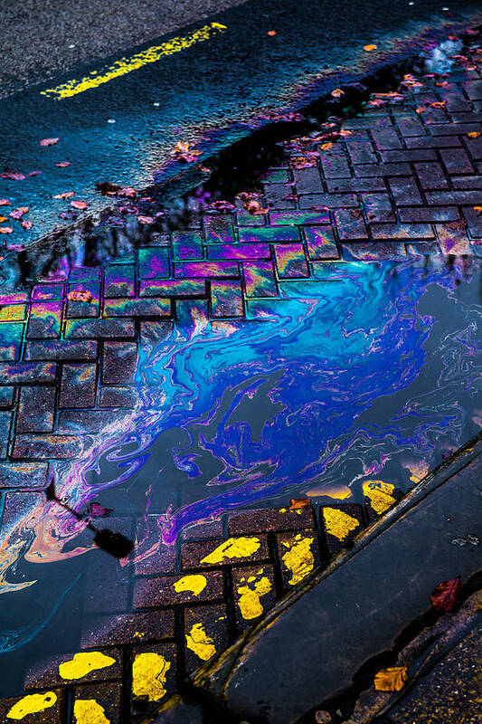 Brick Art Print featuring the photograph Vibrant Street Colors by Dennis Dame