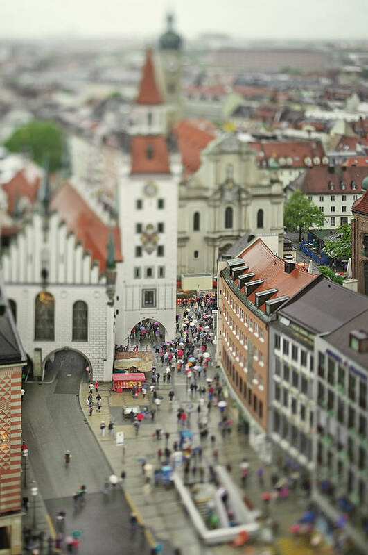 Arch Art Print featuring the photograph View Over Parts Of Munich Including Old by Elisabeth Schmitt