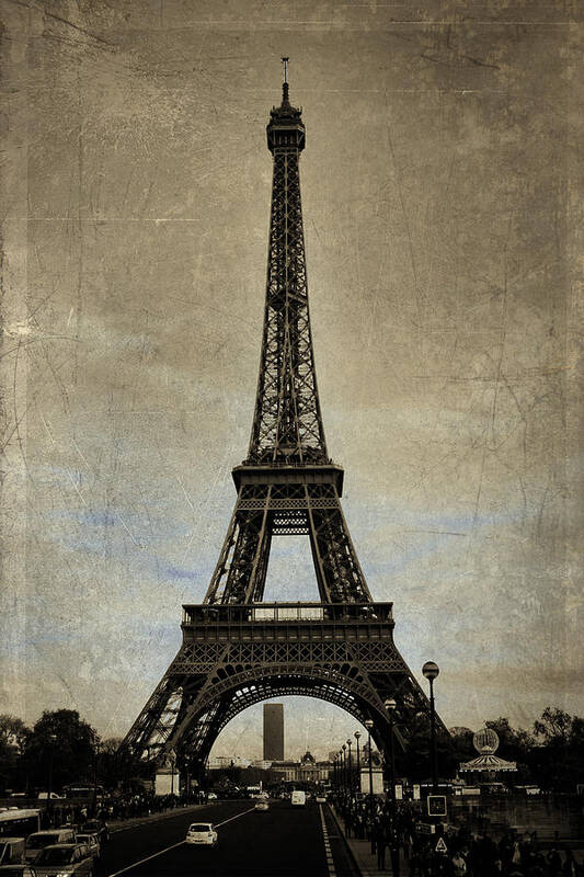Evie Art Print featuring the photograph Vintage Eiffel Bronze by Evie Carrier