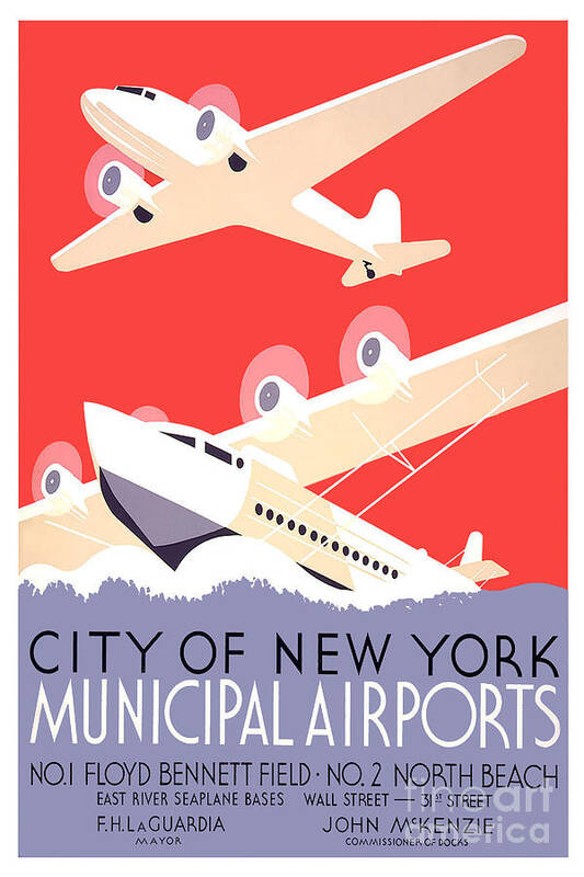 Travel Poster Art Print featuring the drawing Vintage New York Travel Poster by Jon Neidert