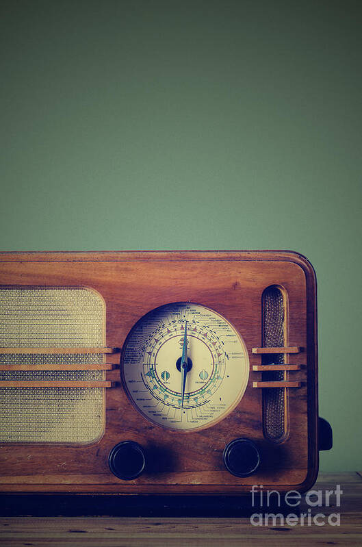 Radio Art Print featuring the photograph Vintage Radio by Jelena Jovanovic