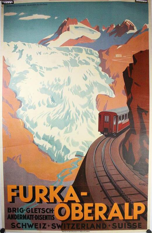 Vintage Travel Posters Art Print featuring the digital art Vintage Travel Posters by MotionAge Designs