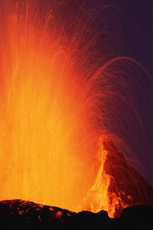 Feb0514 Art Print featuring the photograph Volcanic Eruption February 1995 by Tui De Roy