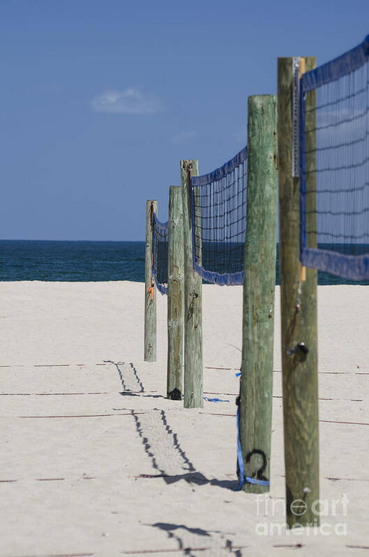 Volleyball Art Print featuring the photograph Volleyball Anyone by Judy Wolinsky