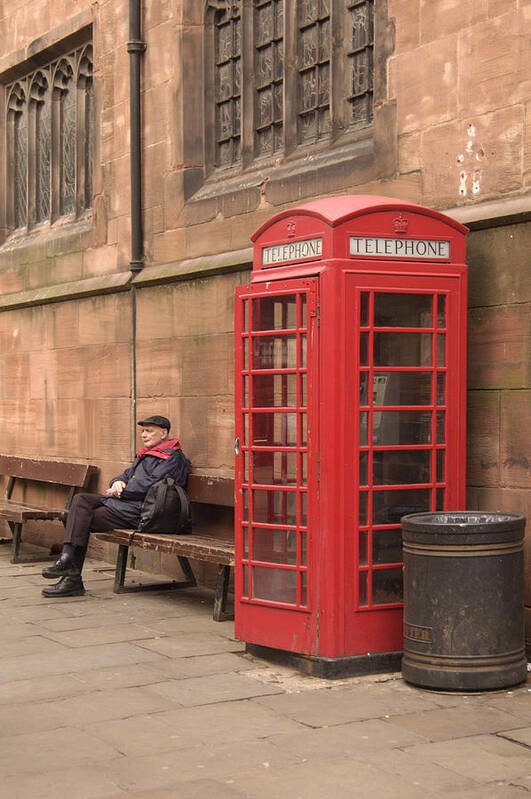 Telephone Booth Art Print featuring the photograph Waiting on a Call by Mike McGlothlen
