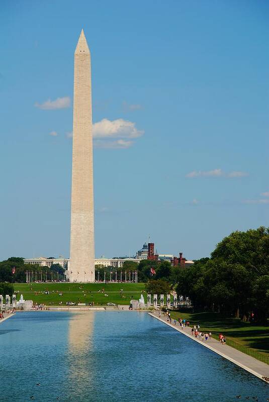 Washington Art Print featuring the photograph Washington Monument Reflection by Kenny Glover