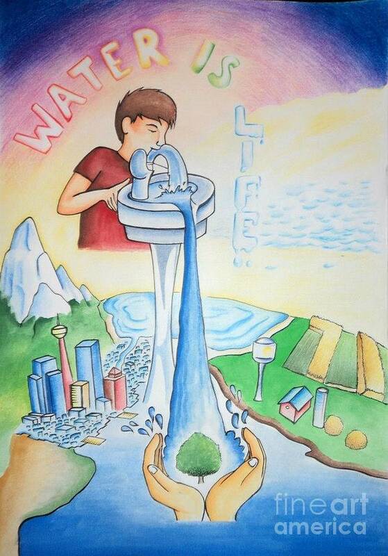 Top 108+ save water poster drawing best
