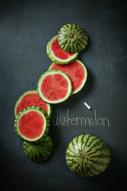 Freshness Art Print featuring the photograph Watermelon Slices by Lew Robertson