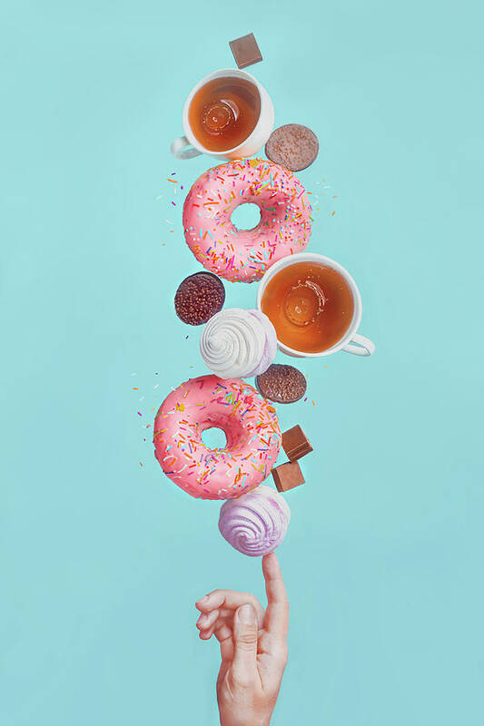 Still Life Art Print featuring the photograph Weekend Donuts by Dina Belenko