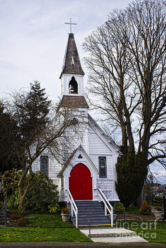 St. Paul's Episcopal Church Art Print featuring the photograph St. Paul's Episcopal Church by Elena Nosyreva