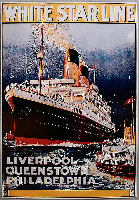Titanic Art Print featuring the photograph White Star Line Poster 1 by Richard Reeve