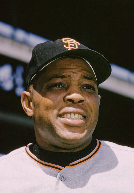 Classic Art Print featuring the photograph Willie Mays Close-up by Retro Images Archive