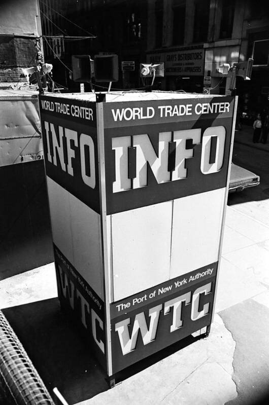 Wtc Art Print featuring the photograph WTC info sign by William Haggart