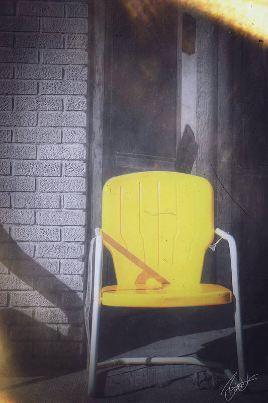 Chair Art Print featuring the photograph Yellow Chair by Brian Lea