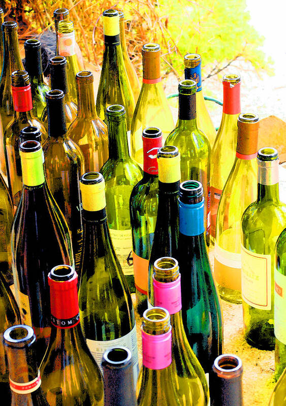 Wine Tasting Art Print featuring the photograph You are invited to a wine tasting... by Margaret Hood