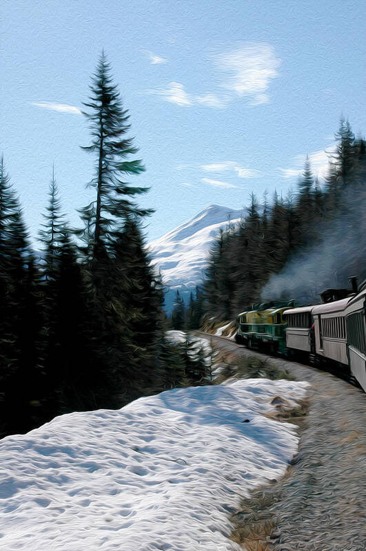 Yukon Railroad Art Print featuring the photograph Yukon Railroad by Tracy Winter