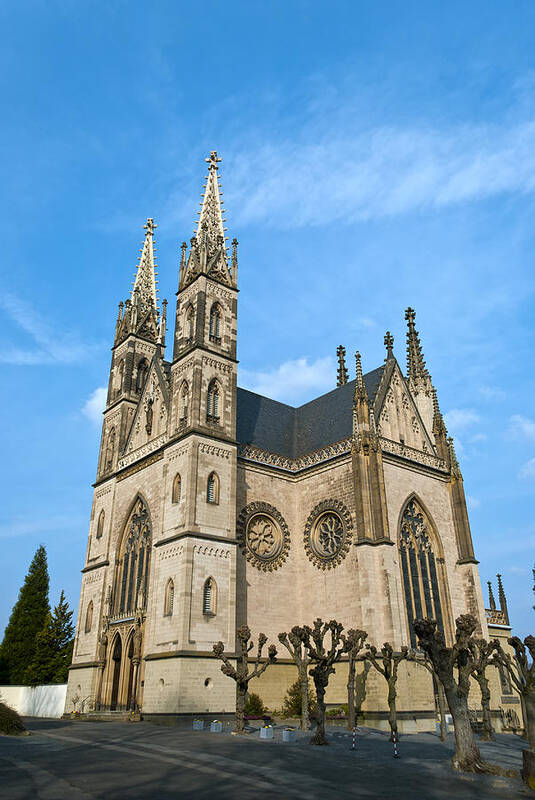 Germany Art Print featuring the photograph Apollinaris church in Remagen #2 by Design Windmill