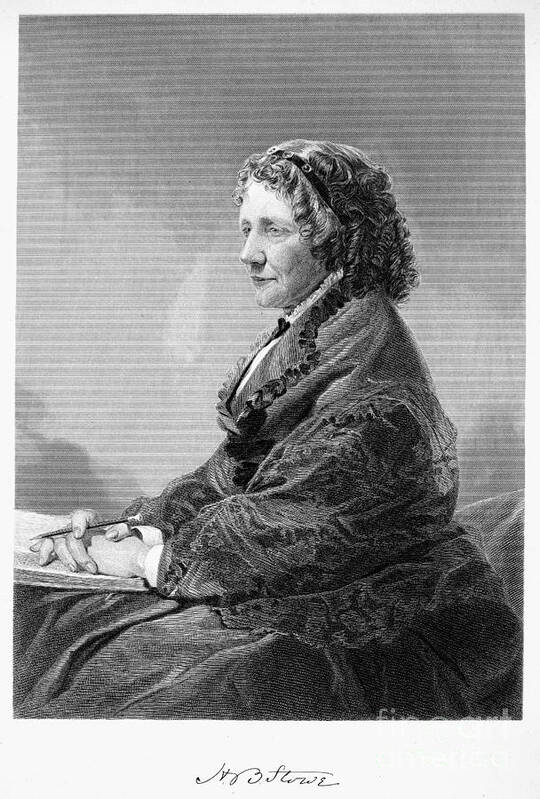 1872 Art Print featuring the photograph Harriet Beecher Stowe #2 by Granger