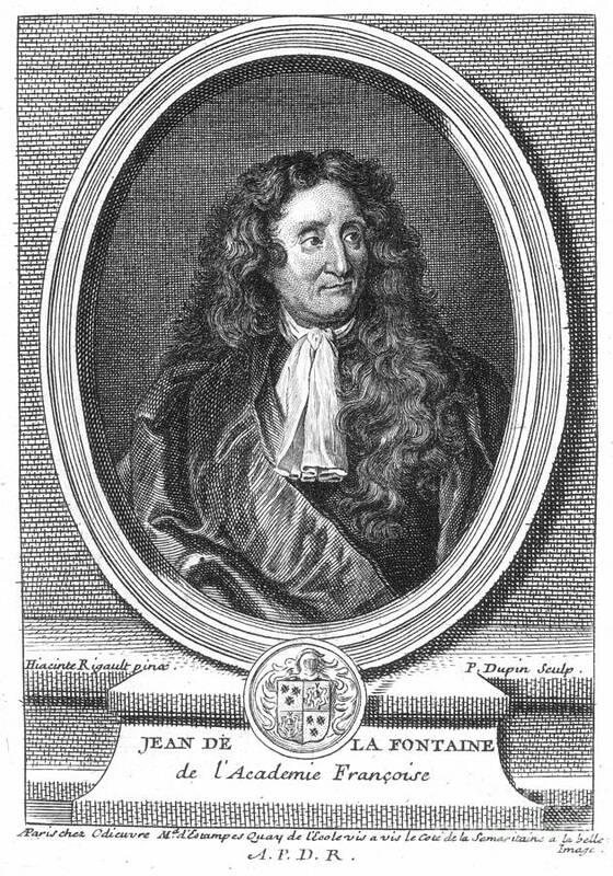 Engraving Art Print featuring the photograph JEAN de LA FONTAINE #2 by Granger