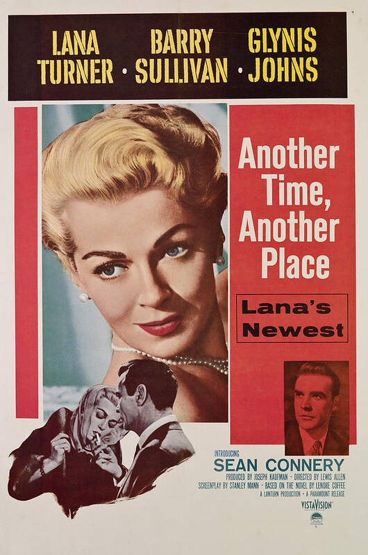 1958 Movies Art Print featuring the photograph Another Time, Another Place, Top, Lana by Everett