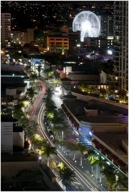 Night Photograph Art Print featuring the photograph Australian City Lights by Peggy Dietz
