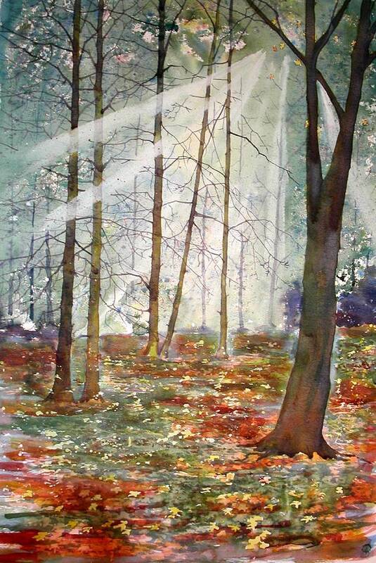 Seasons Art Print featuring the painting Autumn Extravaganza by Glenn Marshall