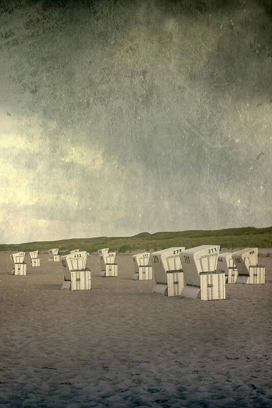 Beach Art Print featuring the photograph Beach Chairs by Joana Kruse