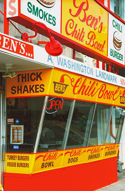 Bens Chilli Bowl Art Print featuring the photograph Ben's Chili Bowl by Claude Taylor
