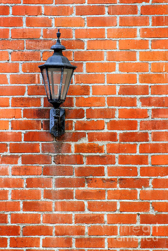 Wall Art Print featuring the photograph Brick Wall Light by Henrik Lehnerer