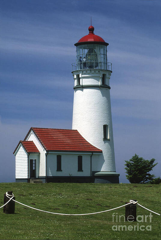 Lighthouse Art Print featuring the photograph Cape Blanco Lighthouse by Sandra Bronstein