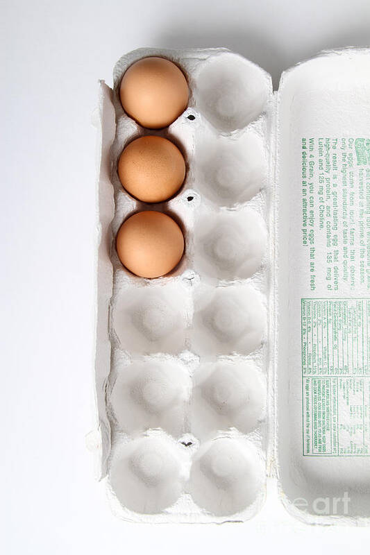 Egg Art Print featuring the photograph Carton Of Eggs, 10 Of 13 by Photo Researchers, Inc.