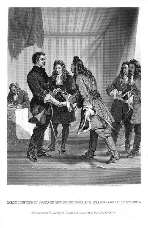 18th Century Art Print featuring the photograph Charles Xii And Stanislas I by Granger