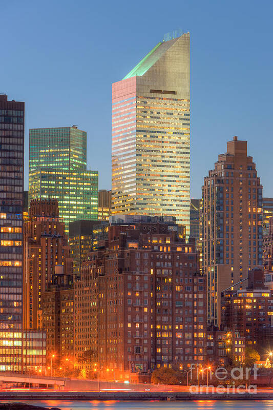 Clarence Holmes Art Print featuring the photograph Citigroup Building at Twilight I by Clarence Holmes