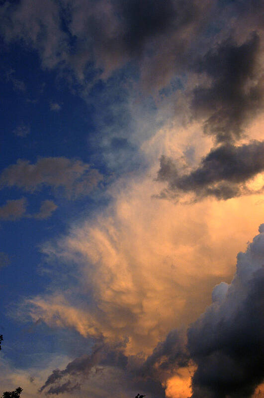 Cloud Photographs Art Print featuring the photograph Clouds in the Spring Sky by Greg Kopriva