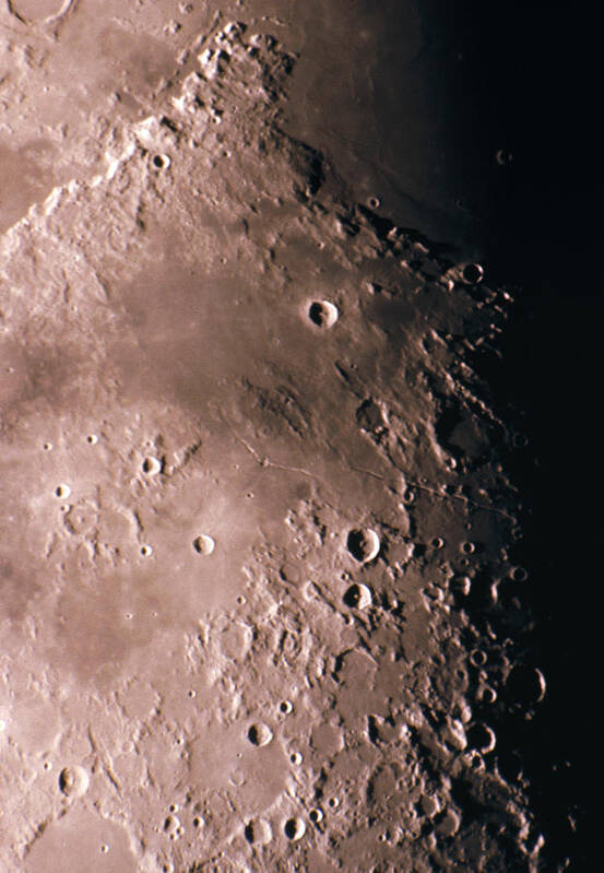 Crater Manilius Art Print featuring the photograph Craters On The Moon by John Sanford