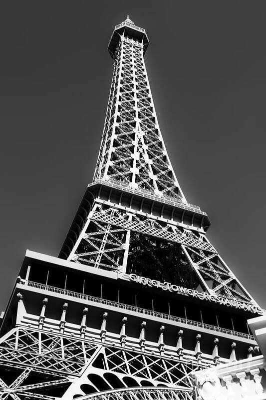 Eiffel Tower Art Print featuring the photograph Eiffel Tower Vegas Style by Leslie Leda