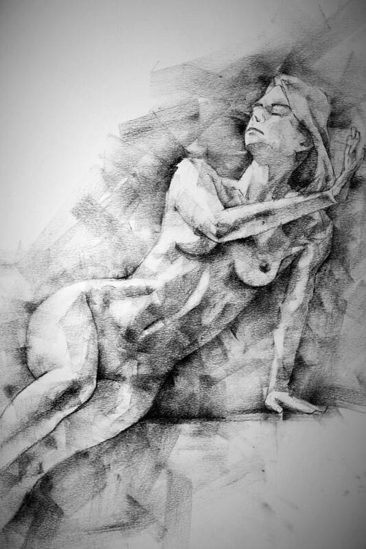 Erotic Art Print featuring the drawing Erotic SketchBook Page 2 by Dimitar Hristov