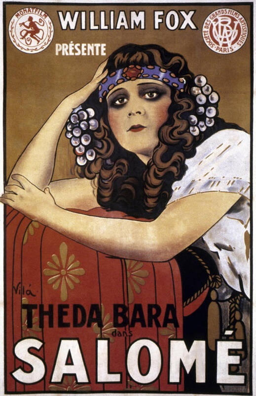 -nec02- Art Print featuring the photograph French Poster: Salome, 1918 by Granger