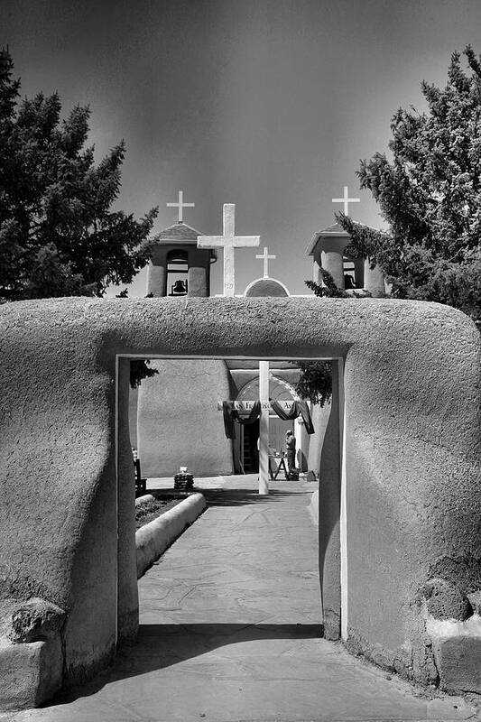 Church Art Print featuring the photograph Gate To San Francisco de Asis by Steven Ainsworth