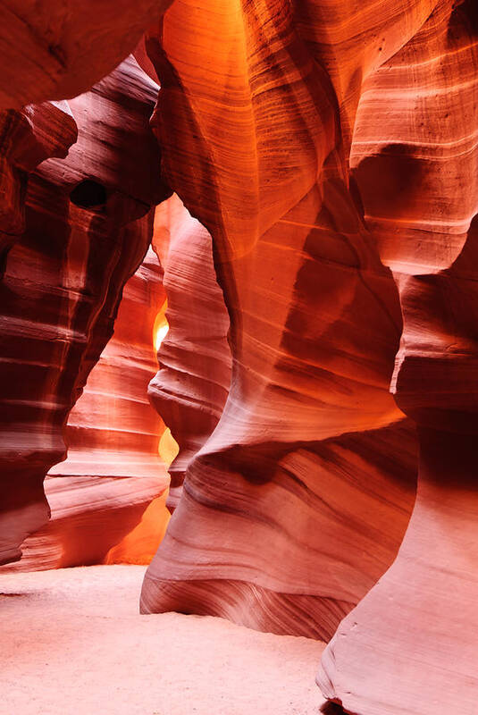 Antelope Canyon Art Print featuring the photograph Gods Cathedral by Louis Dallara