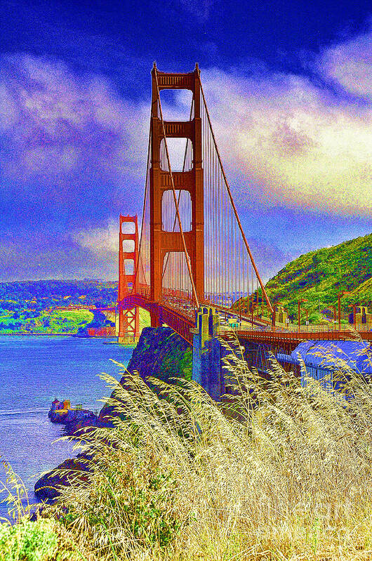 Golden Gate Bridge Art Print featuring the photograph Golden Gate Bridge - 6 by Mark Madere