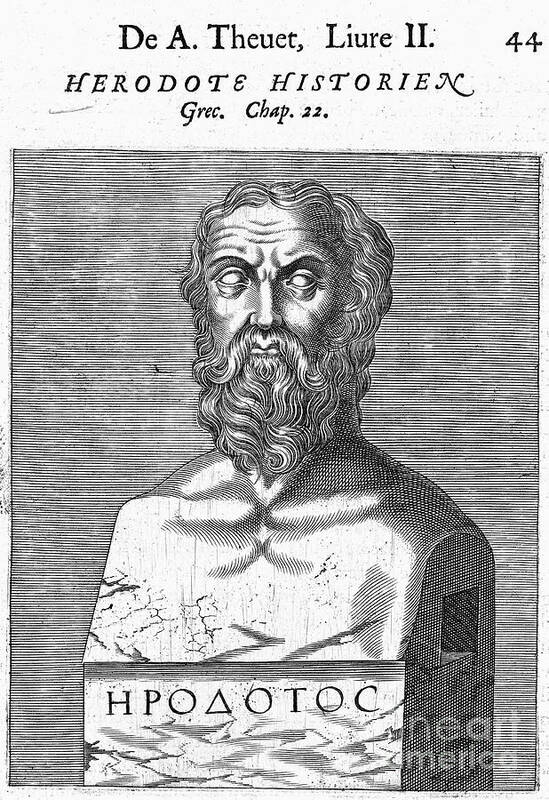 5th Century B.c Art Print featuring the photograph Herodotus by Granger