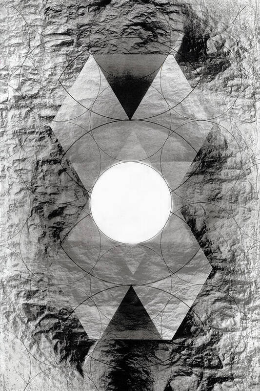 Lithograph Art Print featuring the photograph Hexad by David Kleinsasser