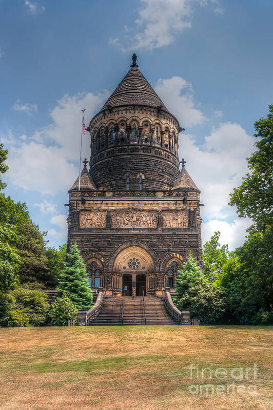 Clarence Holmes Art Print featuring the photograph James A. Garfield Monument IV by Clarence Holmes