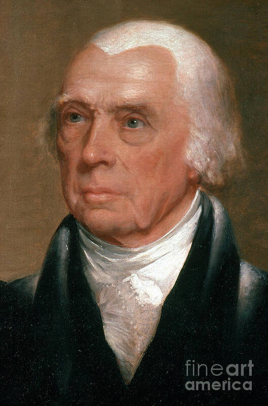 History Art Print featuring the photograph James Madison, 4th American President by Photo Researchers