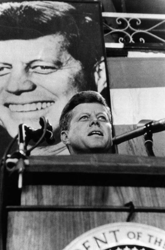 1960s Art Print featuring the photograph John F. Kennedy, Addresses A Democratic by Everett